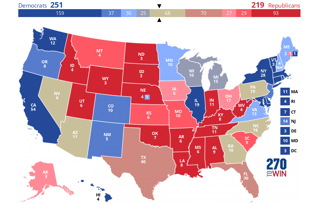 270toWin - 2024 Presidential Election Interactive Map